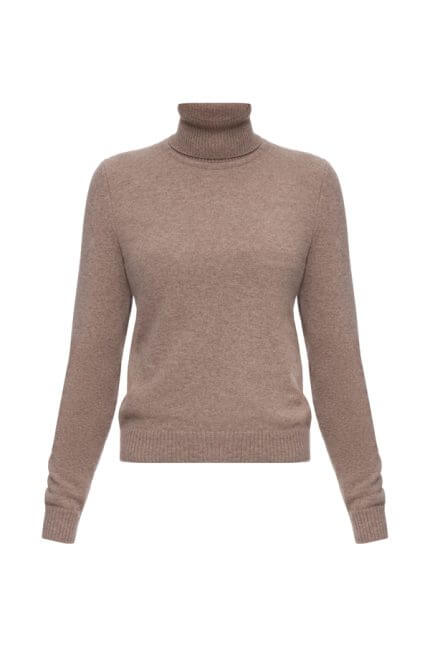 Cashmere turtleneck taupe