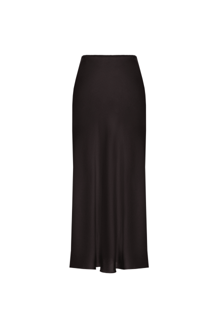 Silk skirt black