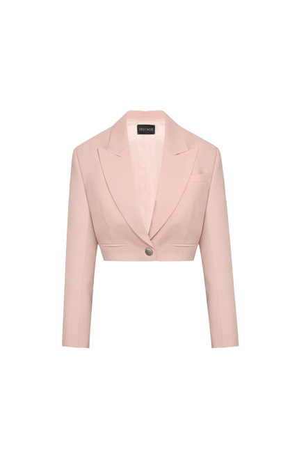 Crop jacket blush pink