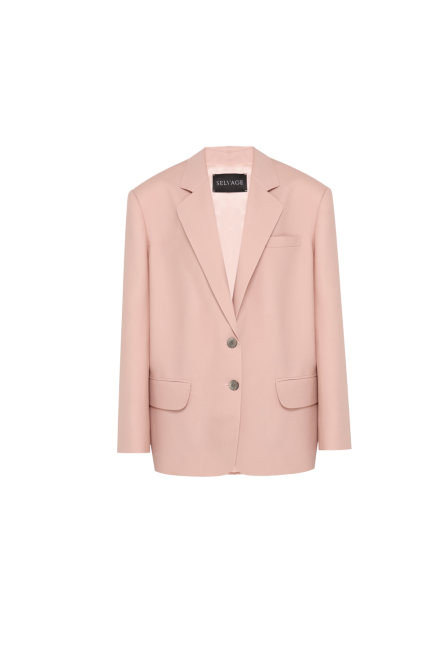 Oversized blazer blush pink